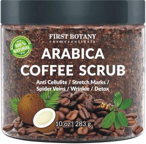 The 100% Natural Arabica Coffee Scrub with Organic Coffee, Coconut and Shea Butter