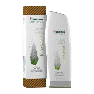 Himalaya Botanique Neem & Turmeric Natural Face Wash & Cleanser for Oily and Acne Prone Skin