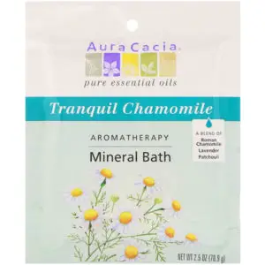 Aura Cacia Aromatherapy Mineral Bath, Tranquil Chamomile