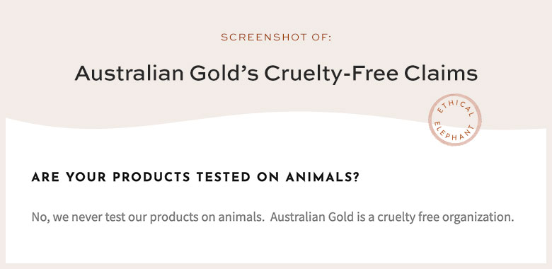 australian gold cruelty free claims