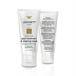 LEROSETT Organic Clay Acne Spot Treatment & Clearing Mask
