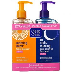 Clean & Clear 2-Pack Day and Night Face Cleanser 